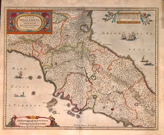 Mercator Gerard - Hondius Jodocus Stato della Chiesa. Dominium Ecclesiasticum in Italia 1638 Amsterdam 